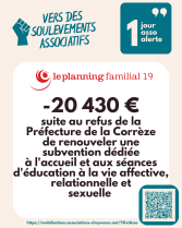 publication 1 jour, 1 asso, 1 alerte - Planning Familial 19